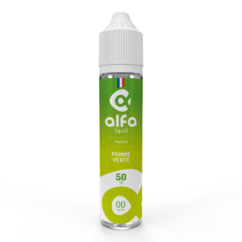 E-liquide Pomme Verte Shake and Vape Alfaliquid - Boutique