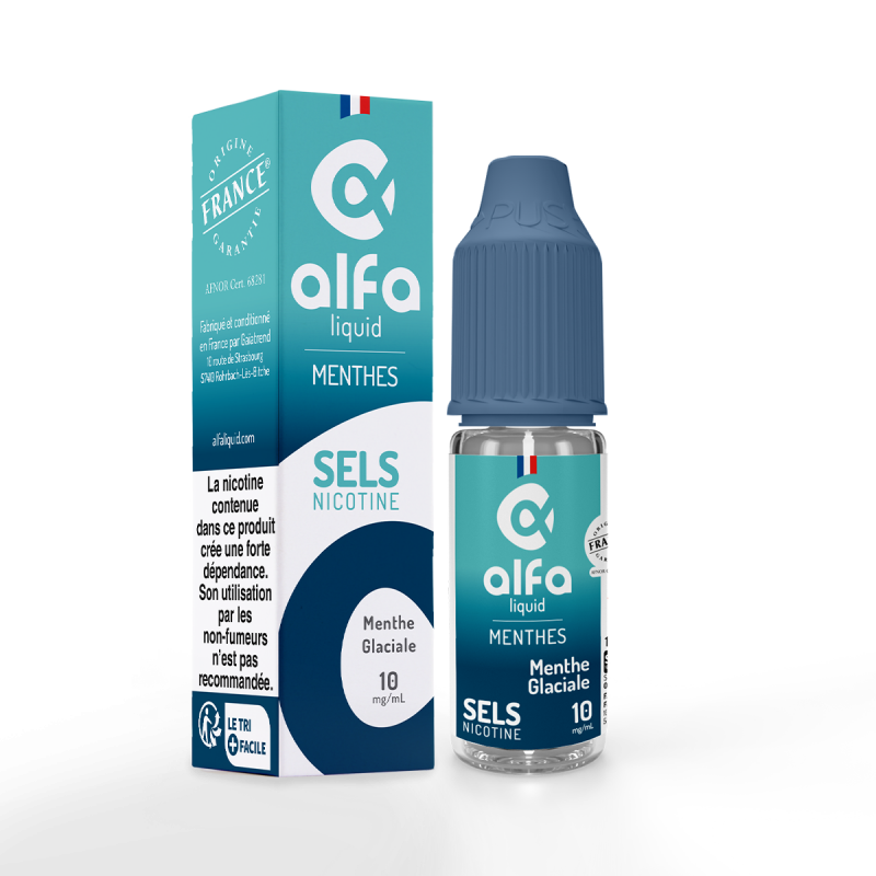 Menthe Glaciale Alfaliquid menthes sels de nicotine