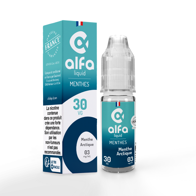 Menthe Arctique Alfaliquid Menthes 10mL Menthe Arctique Alfaliquid Menthes 10mL