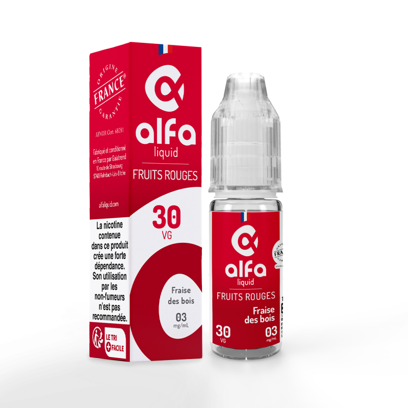 Fraise des Bois Alfaliquid Fruits Rouges 10mL Fraise des Bois Alfaliquid Fruits Rouges 10mL
