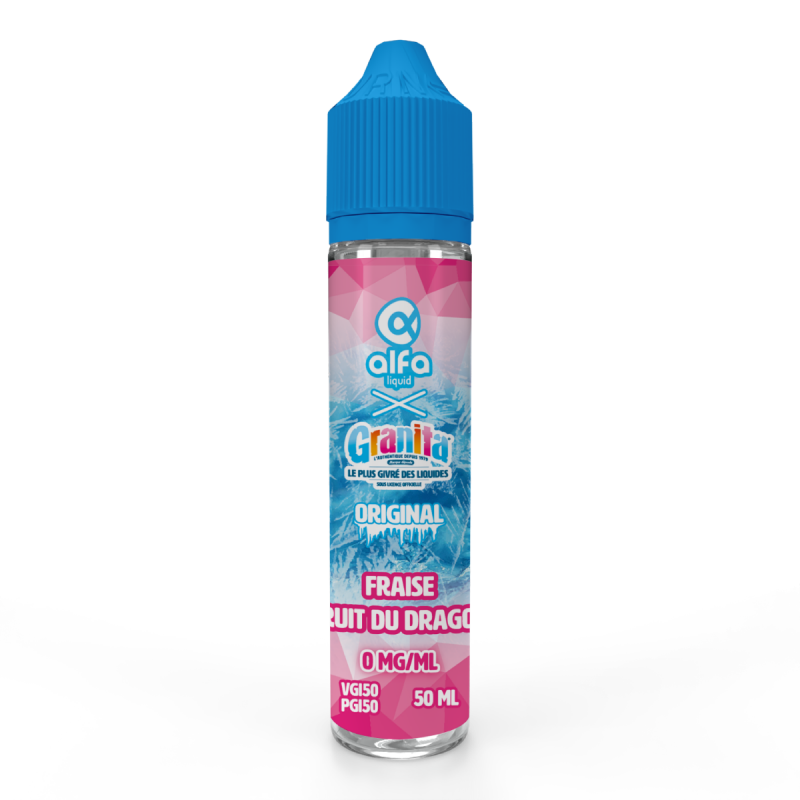 Fraise Fruits du Dragon Granita shake and vape Fraise Fruits du Dragon Granita shake and vape
