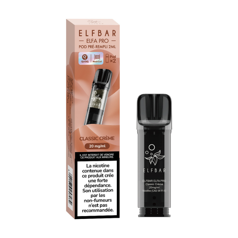 Classic crème Elfbar recharge - 2 pods
