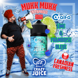 Ice Lime & Framboise Bleue Crazy Juice Mukk Mukk